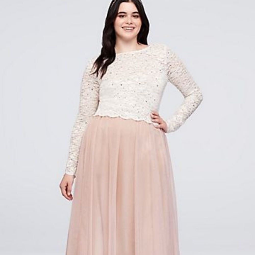 Dotted Lace Top And Tulle Skirt